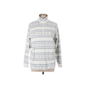 Lands End Fleece Pullover Jacket Coat. Size Large